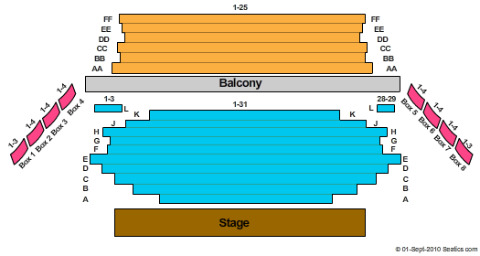 Royal George Theatre Seating Chart